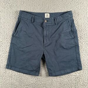 Flint & Tinder 365 Shorts Mens‎ 31 Blue Flat Front 6" Chino Casual Beach Outdoor
